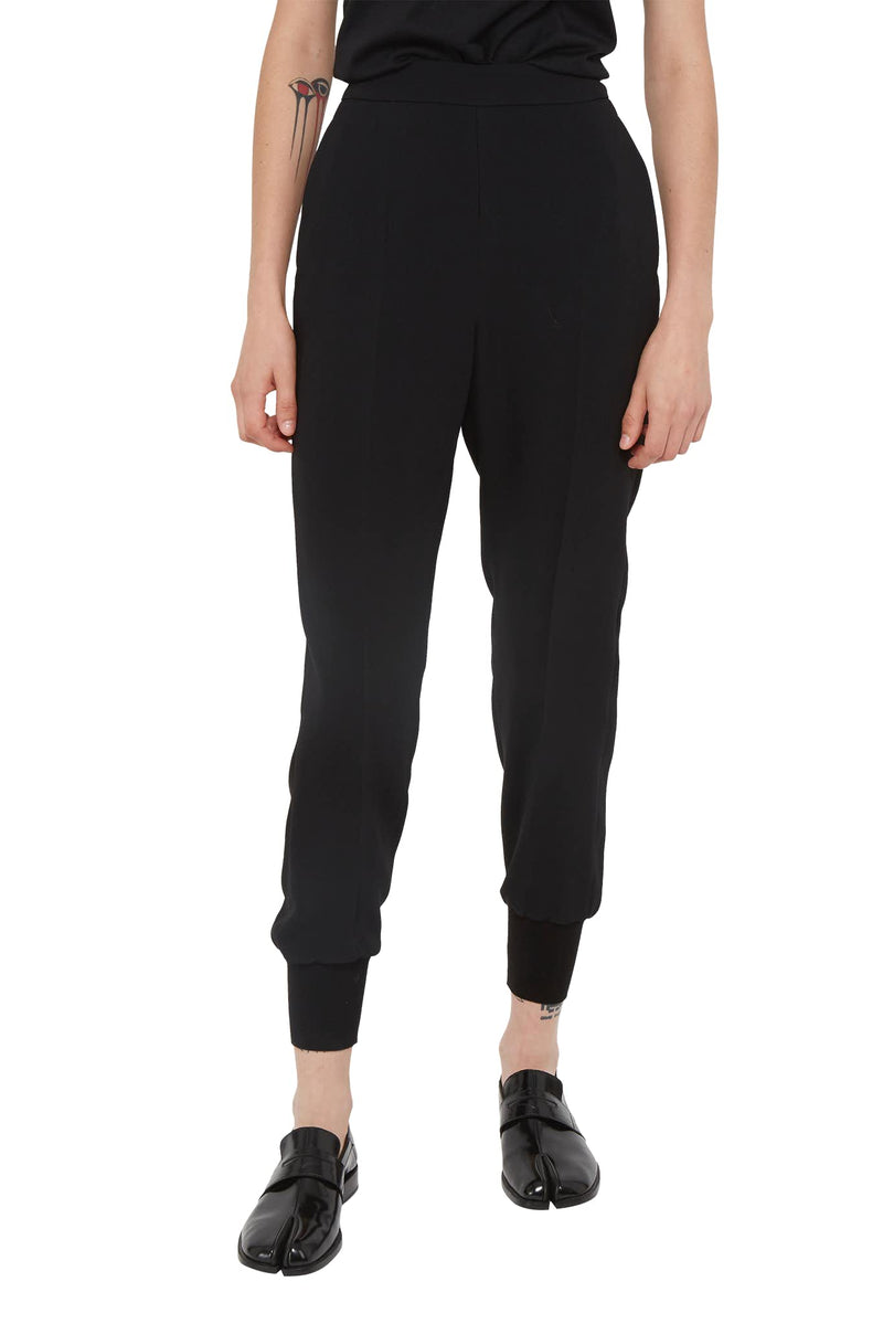 Pantalon décontracté en viscose noir Stella McCartney