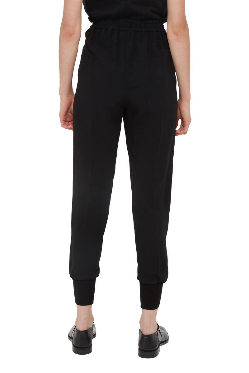 Pantalon décontracté en viscose noir Stella McCartney