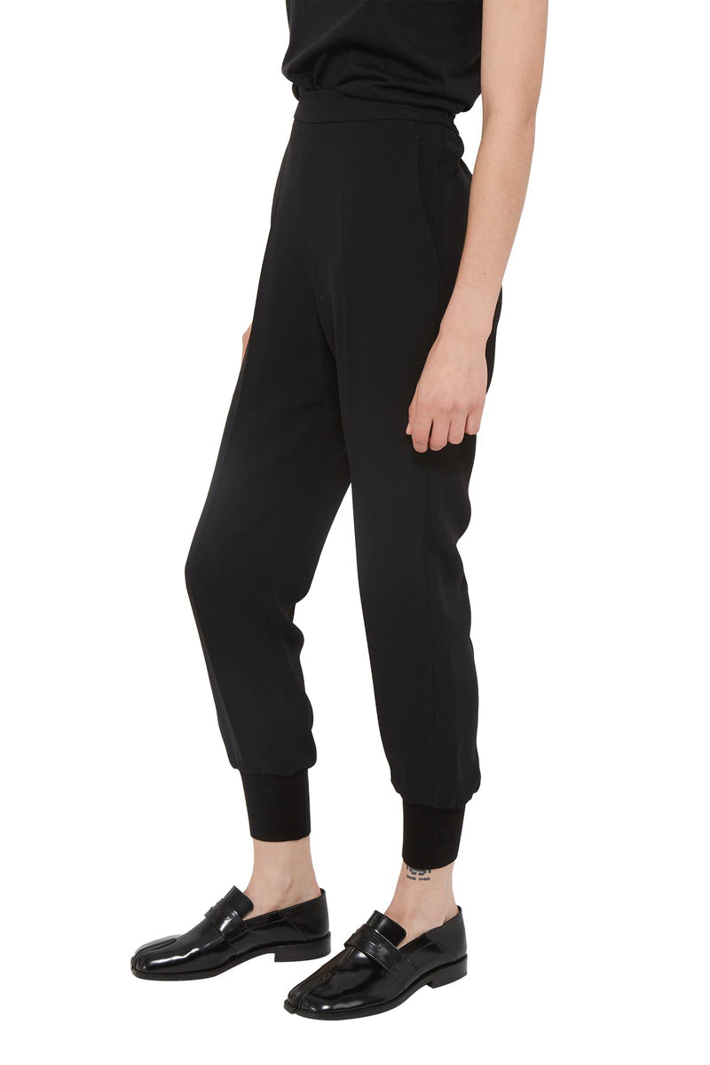 Pantalon décontracté en viscose noir Stella McCartney