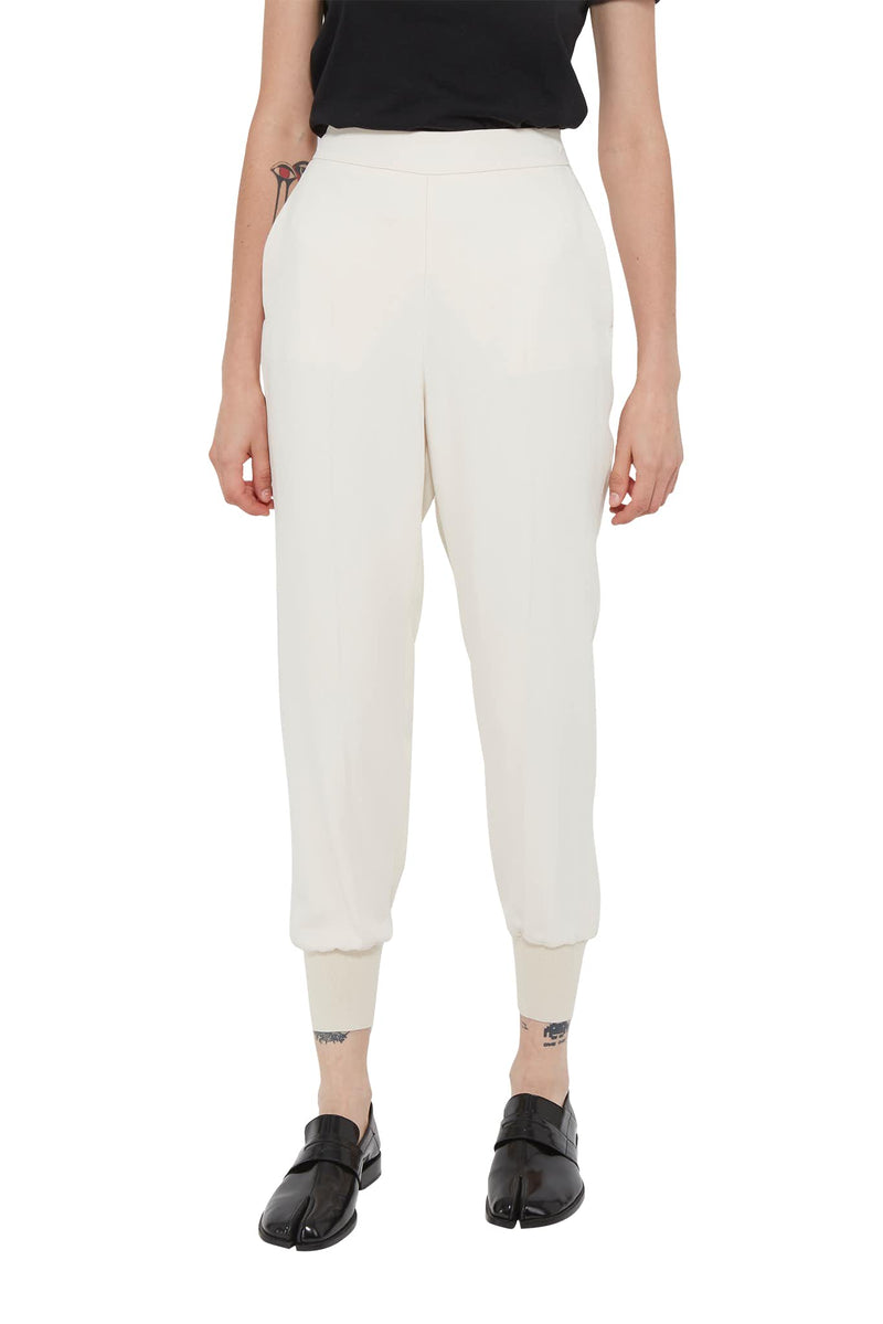 Pantalon décontracté en viscose beige Stella McCartney