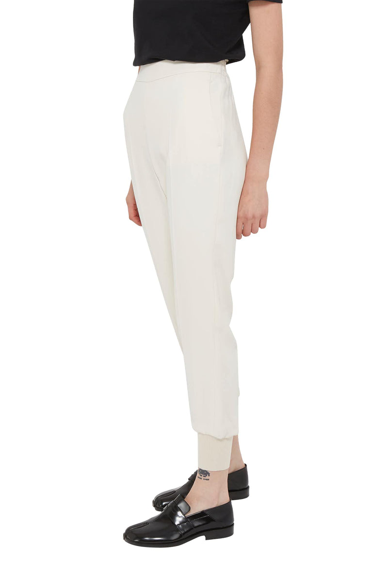 Pantalon décontracté en viscose beige Stella McCartney