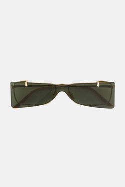 Lunettes de soleil carrées en métal Gucci