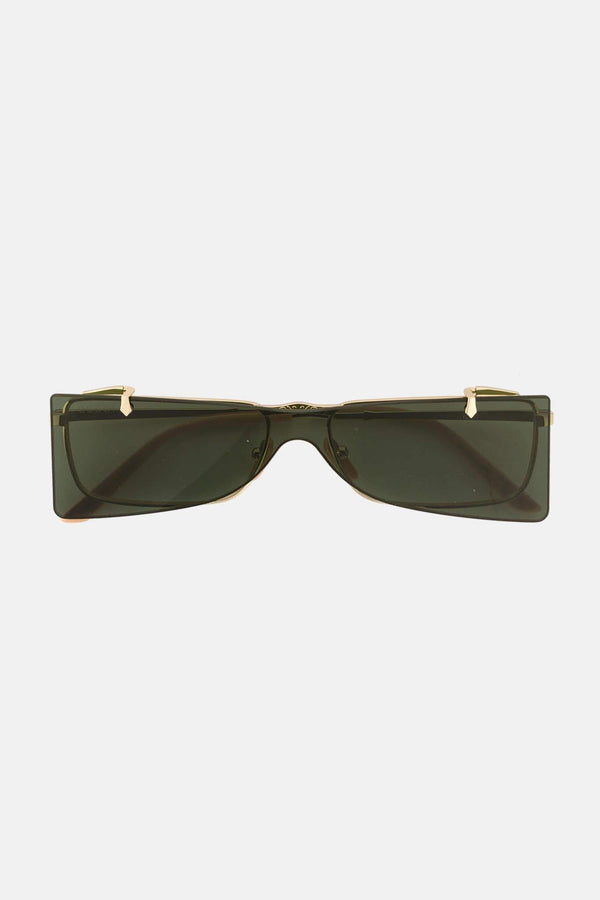 Lunettes de soleil carrées en métal Gucci