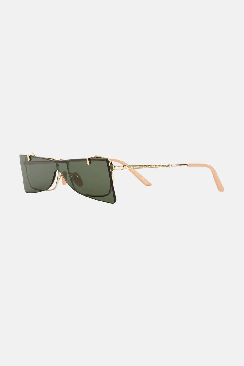 Lunettes de soleil carrées en métal Gucci