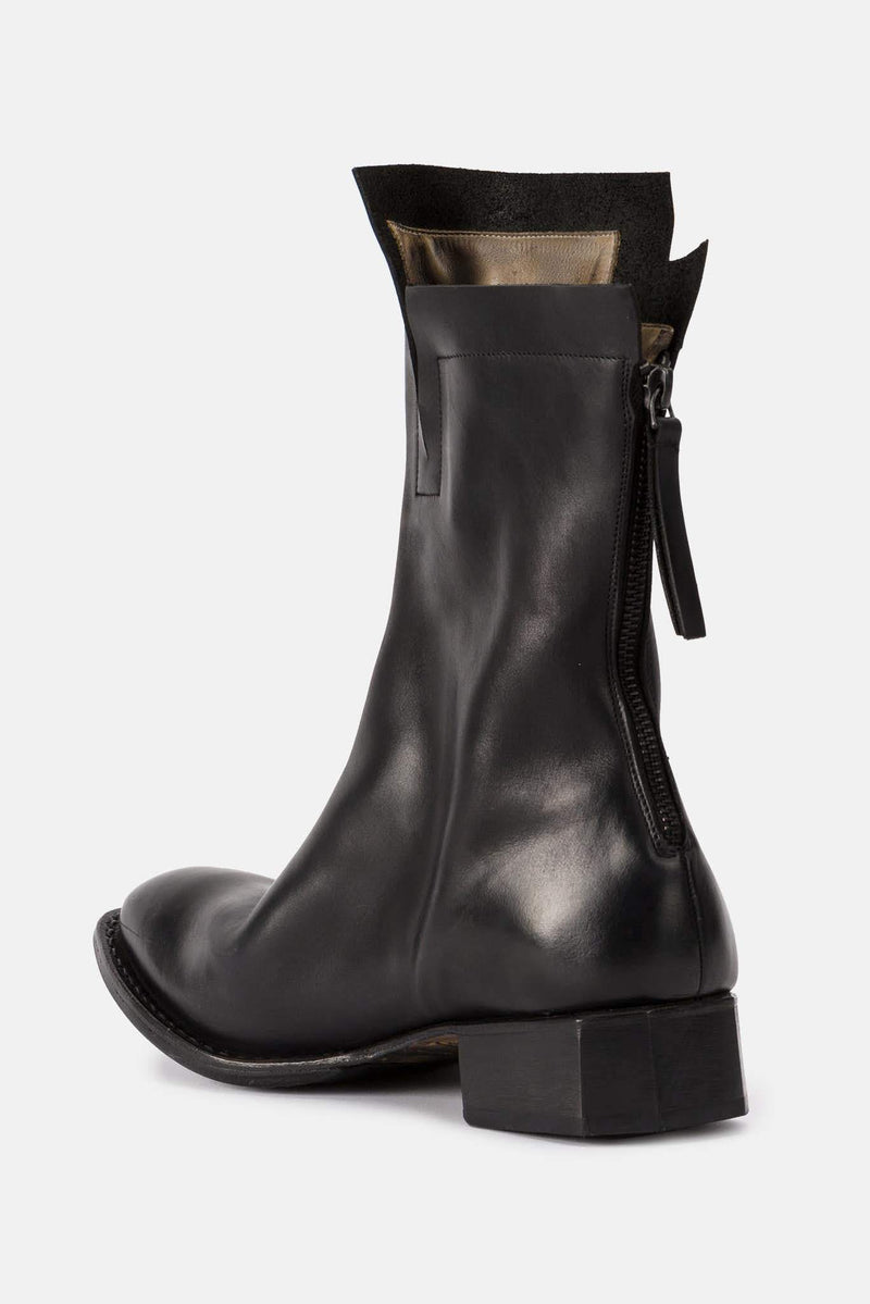 Bottines en cuir noires Cherevichkiotvichki