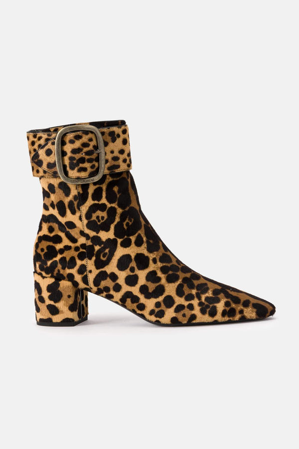 Bottes imprimé léopard Joplin Saint Laurent