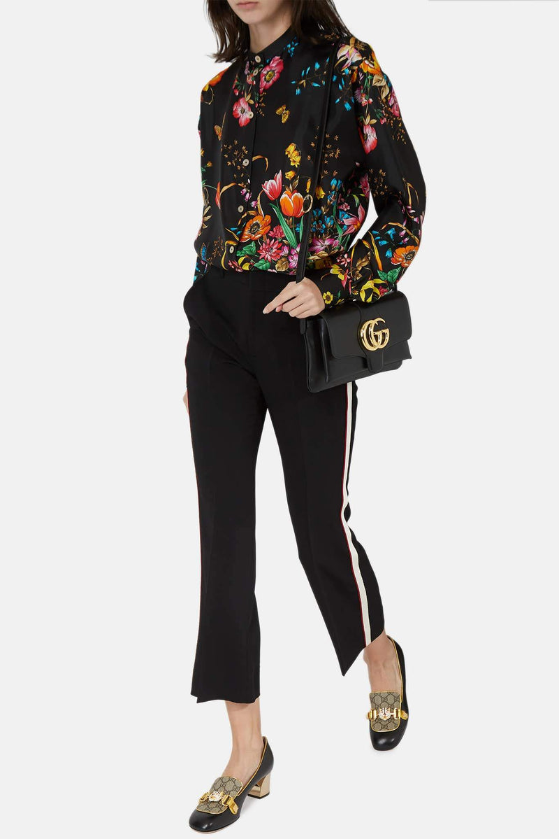 Pantalon fluide noir Gucci