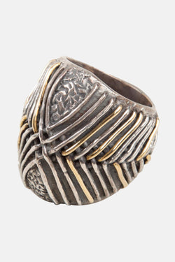 Bague en argent texturée Tobias Wistisen