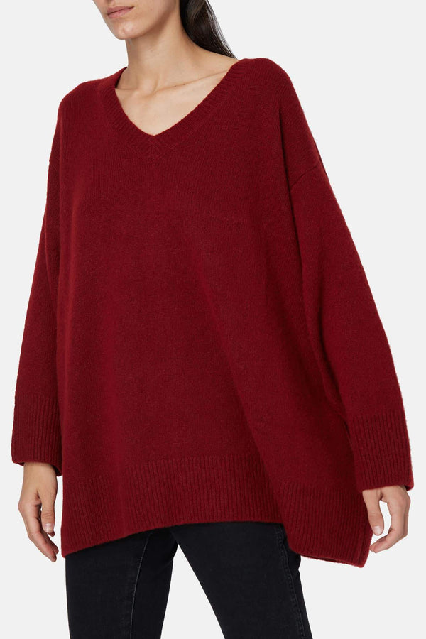 Pull bordeaux Sabrinah The Row