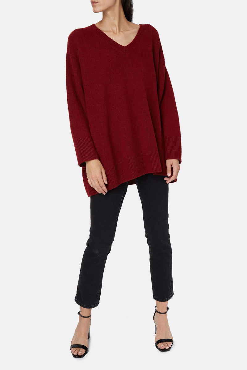 Pull bordeaux Sabrinah The Row