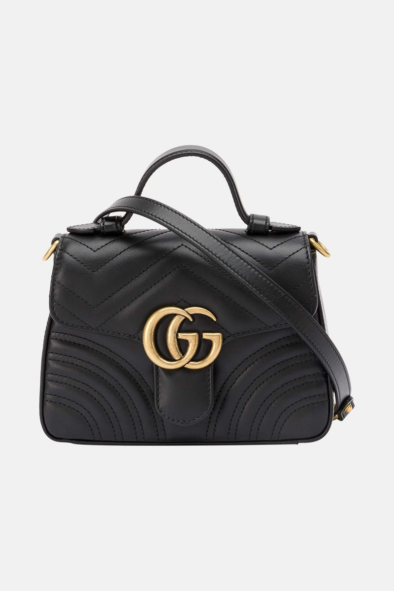 Mini sac noir "GG Marmont" Gucci