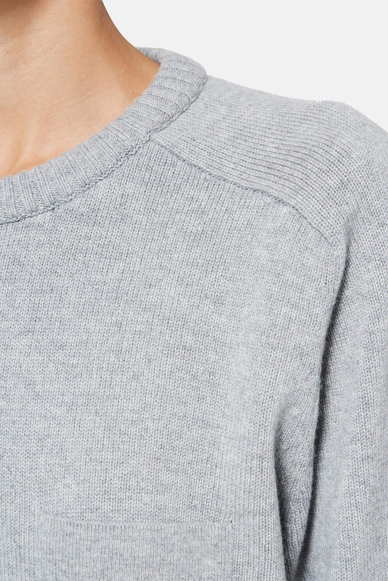 Pull en laine de cachemire gris Chloé