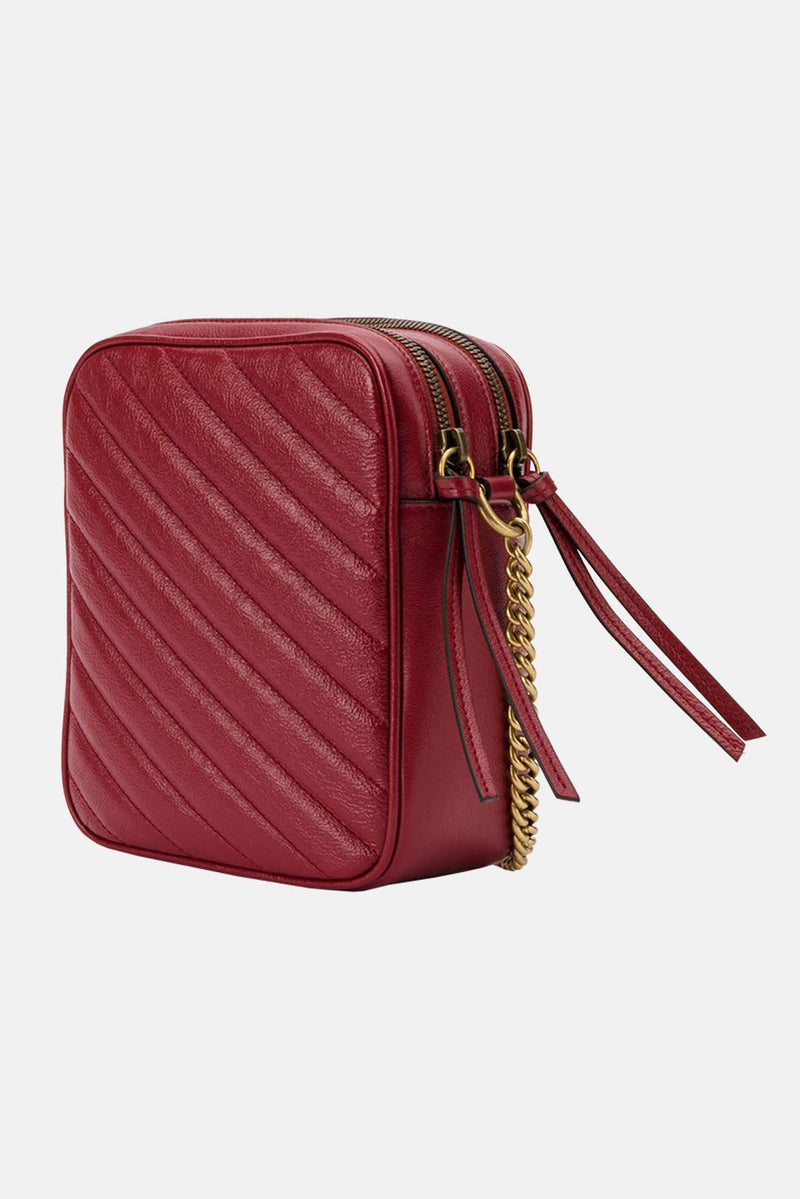 Sac en cuir rouge "GG Marmont" Gucci