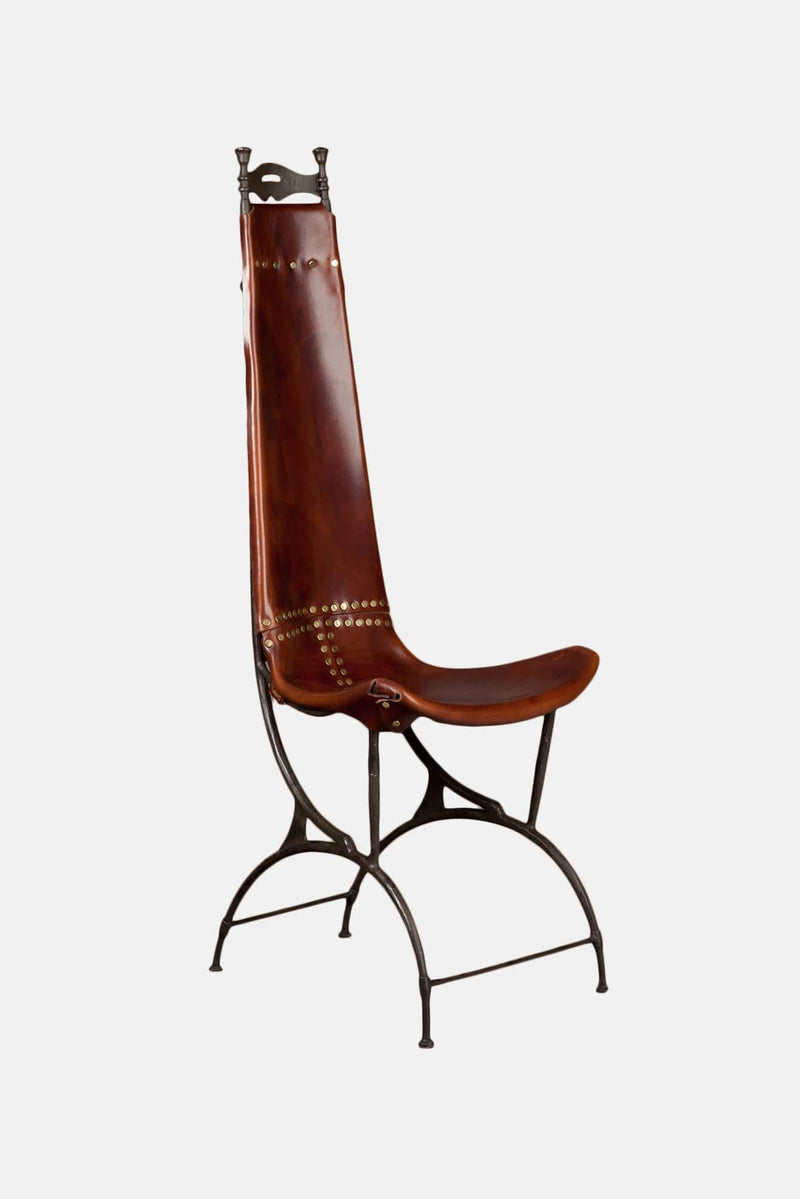 Chaise en Cuir François Thevenin