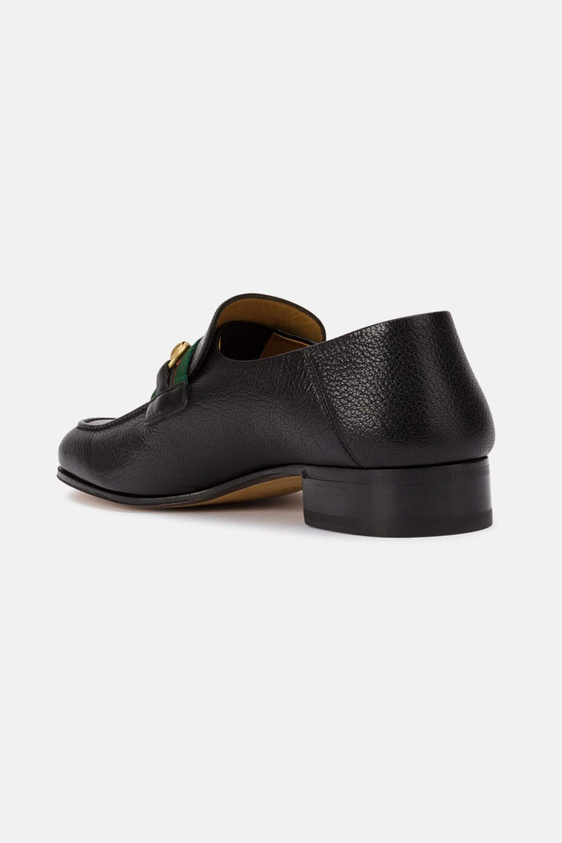 Moccassins en cuir noirs Gucci