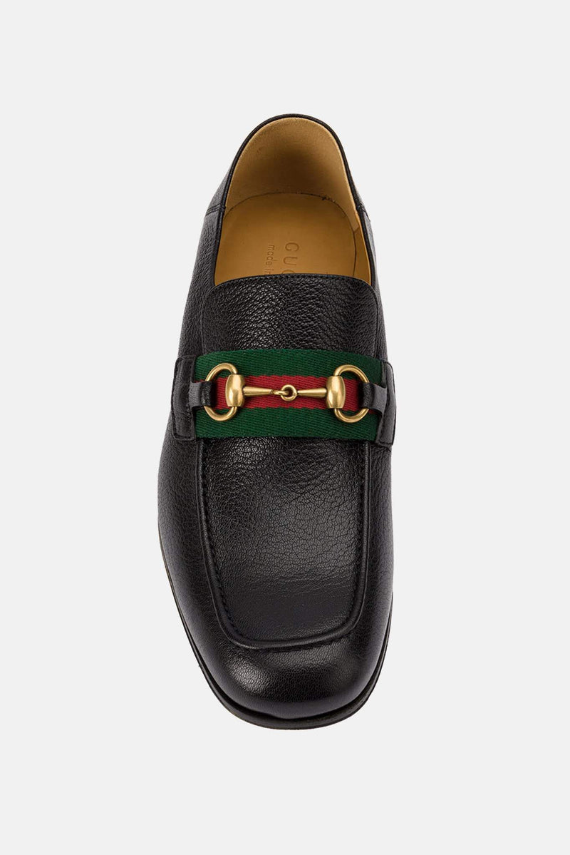 Moccassins en cuir noirs Gucci