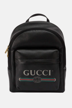 Sac à dos imprimé noir Gucci