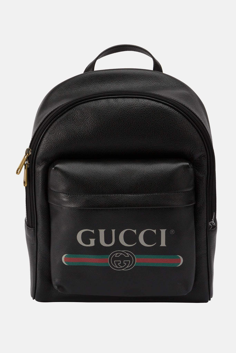 Sac à dos imprimé noir Gucci