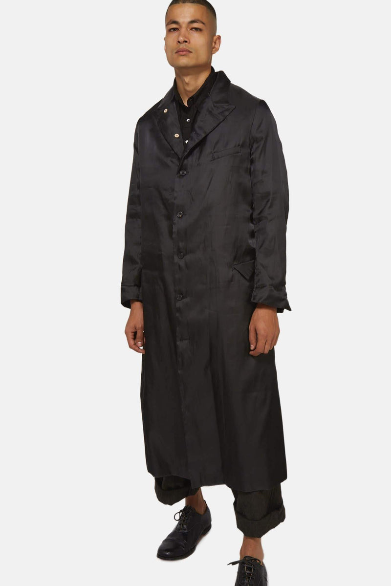 Manteau long noir Paul Harnden