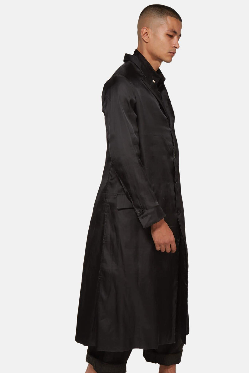 Manteau long noir Paul Harnden