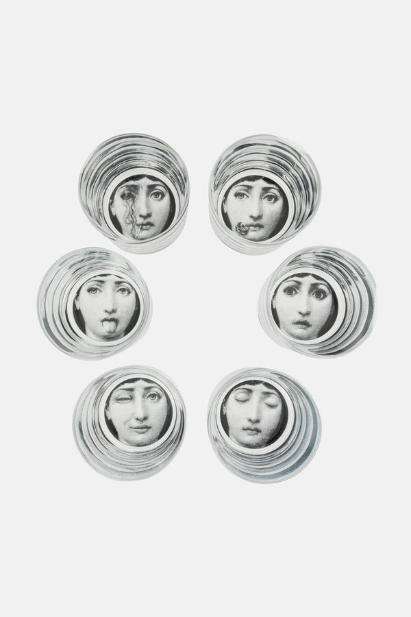 Set de 6 verres Tema e Variazioni Fornasetti