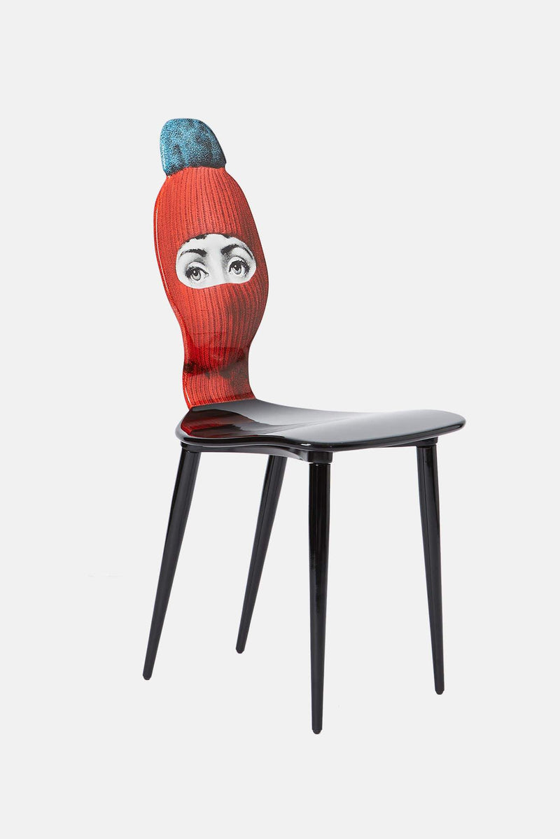 Chaise Lux Gstaad - rouge/bleu Fornasetti