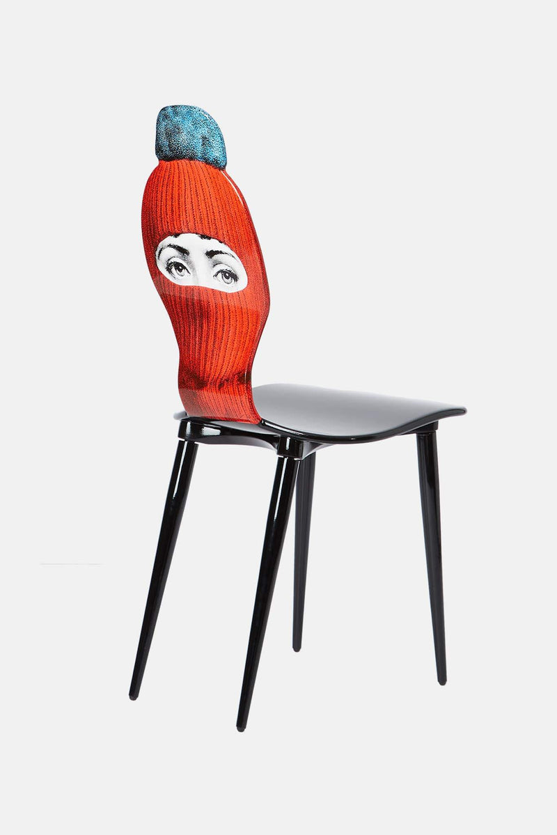 Chaise Lux Gstaad - rouge/bleu Fornasetti