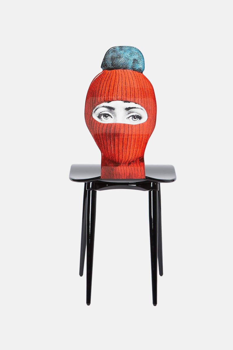 Chaise Lux Gstaad - rouge/bleu Fornasetti