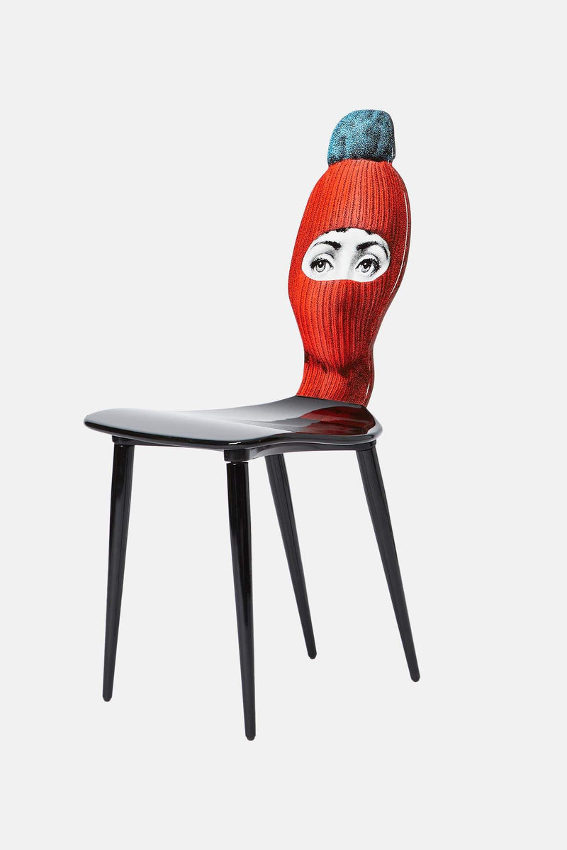 Chaise Lux Gstaad - rouge/bleu Fornasetti