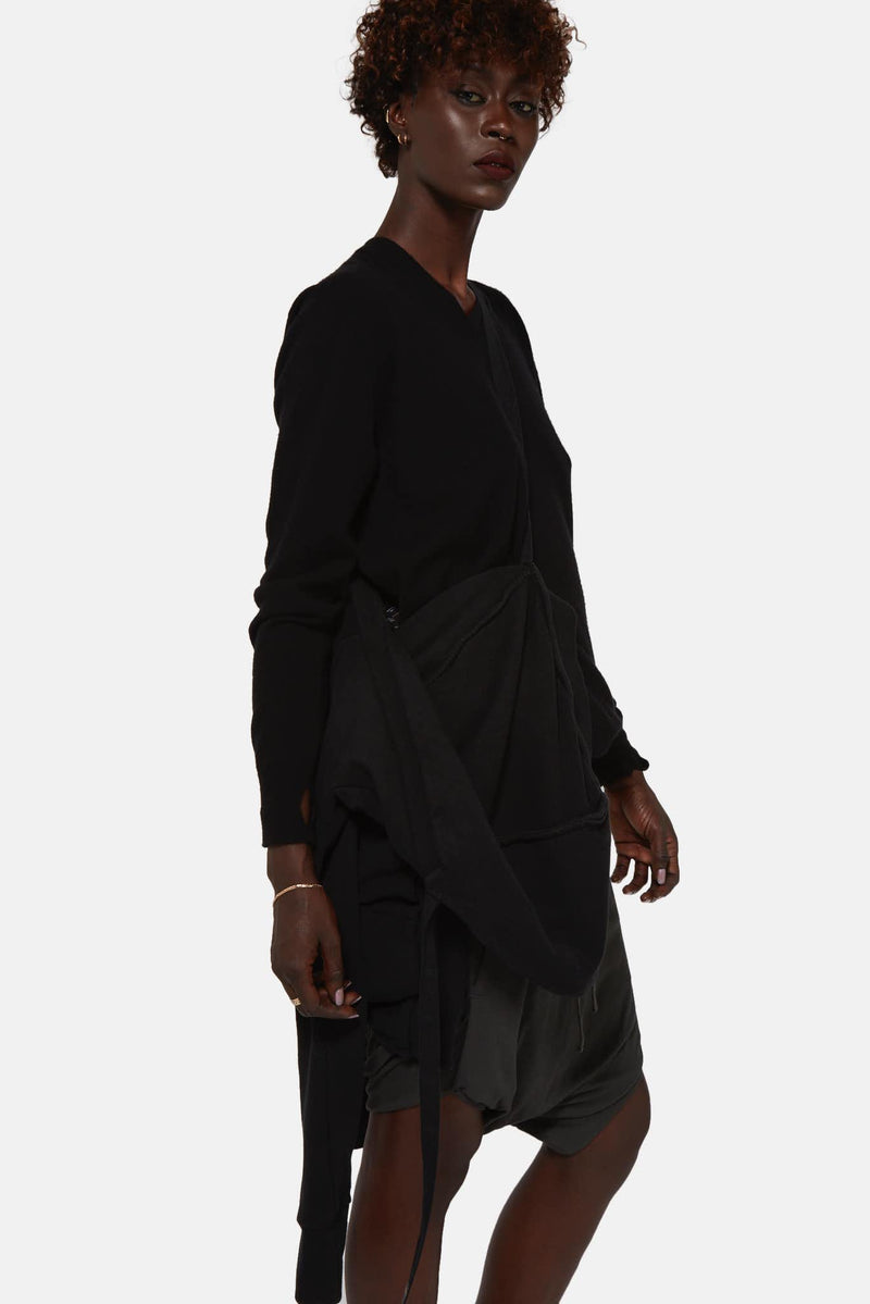 Cardigan en coton noir Boris Bidjan Saberi