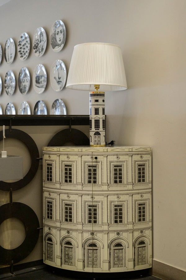 Pied de lampe cylindrique Architettura Fornasetti