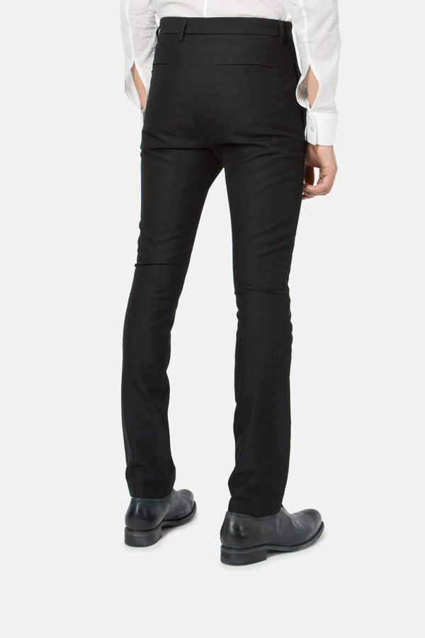 Pantalon noir en coton Deepti