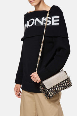 Pull imprimé noir Monse