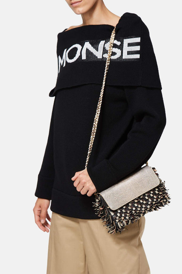 Pull imprimé noir Monse