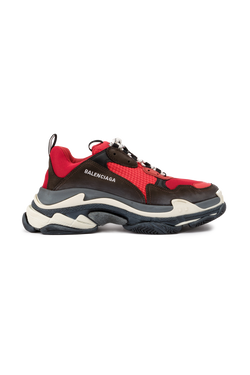 Baskets rouges Triple S Balenciaga