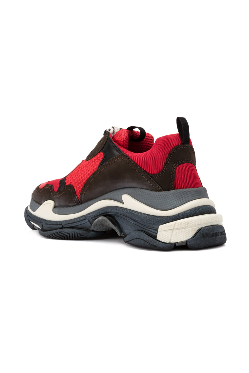 Baskets rouges Triple S Balenciaga