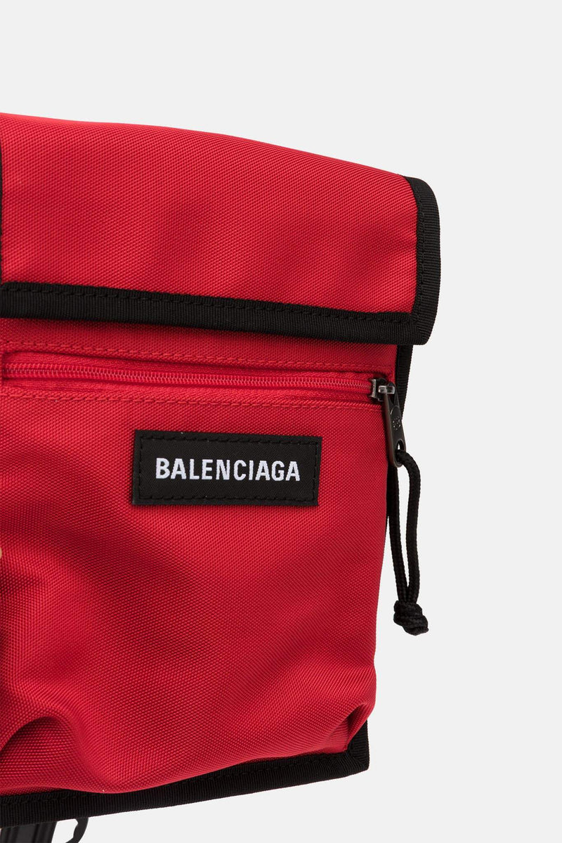 Sac à bandoulière brodé rouge Balenciaga