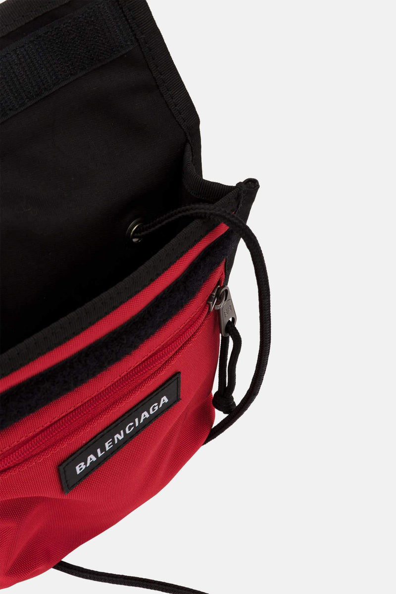 Sac à bandoulière brodé rouge Balenciaga