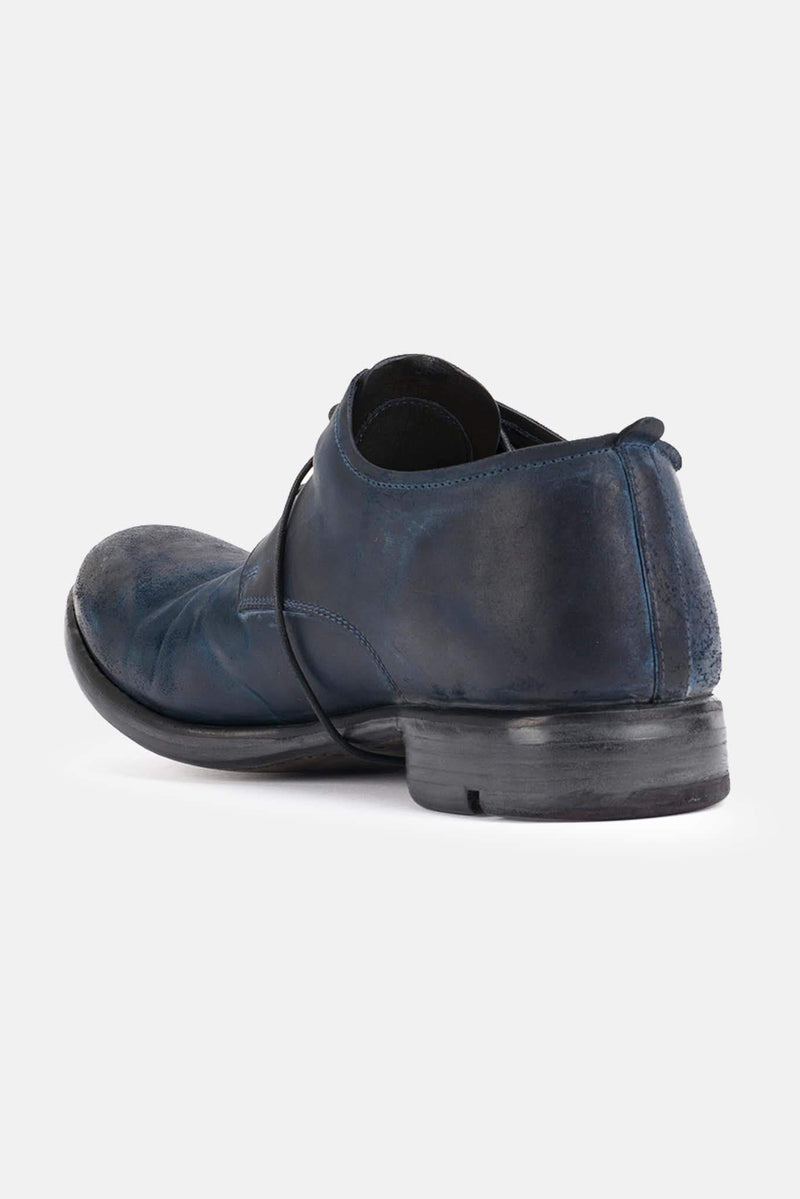 Derbies en cuir cordovan bleu encre Layer-0