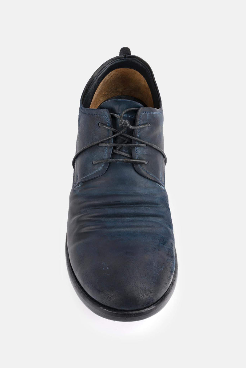 Derbies en cuir cordovan bleu encre Layer-0