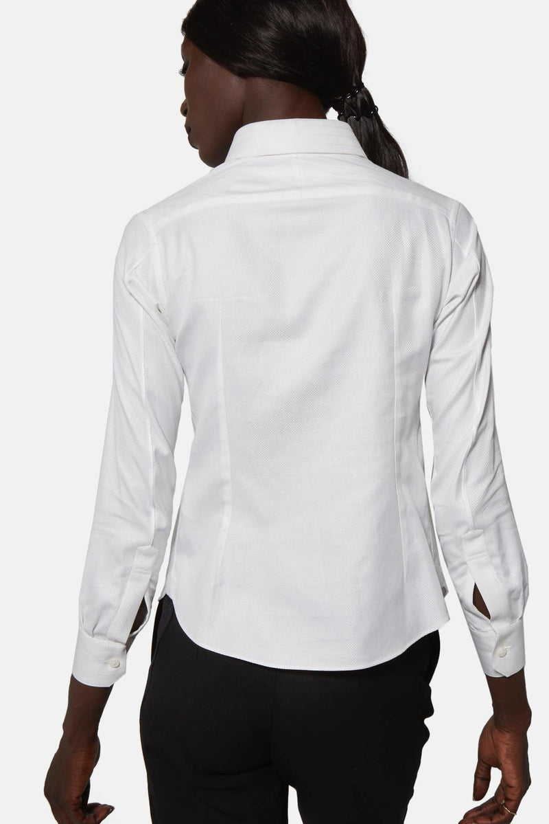 Chemise oxford en coton blanche Shiro Sakai