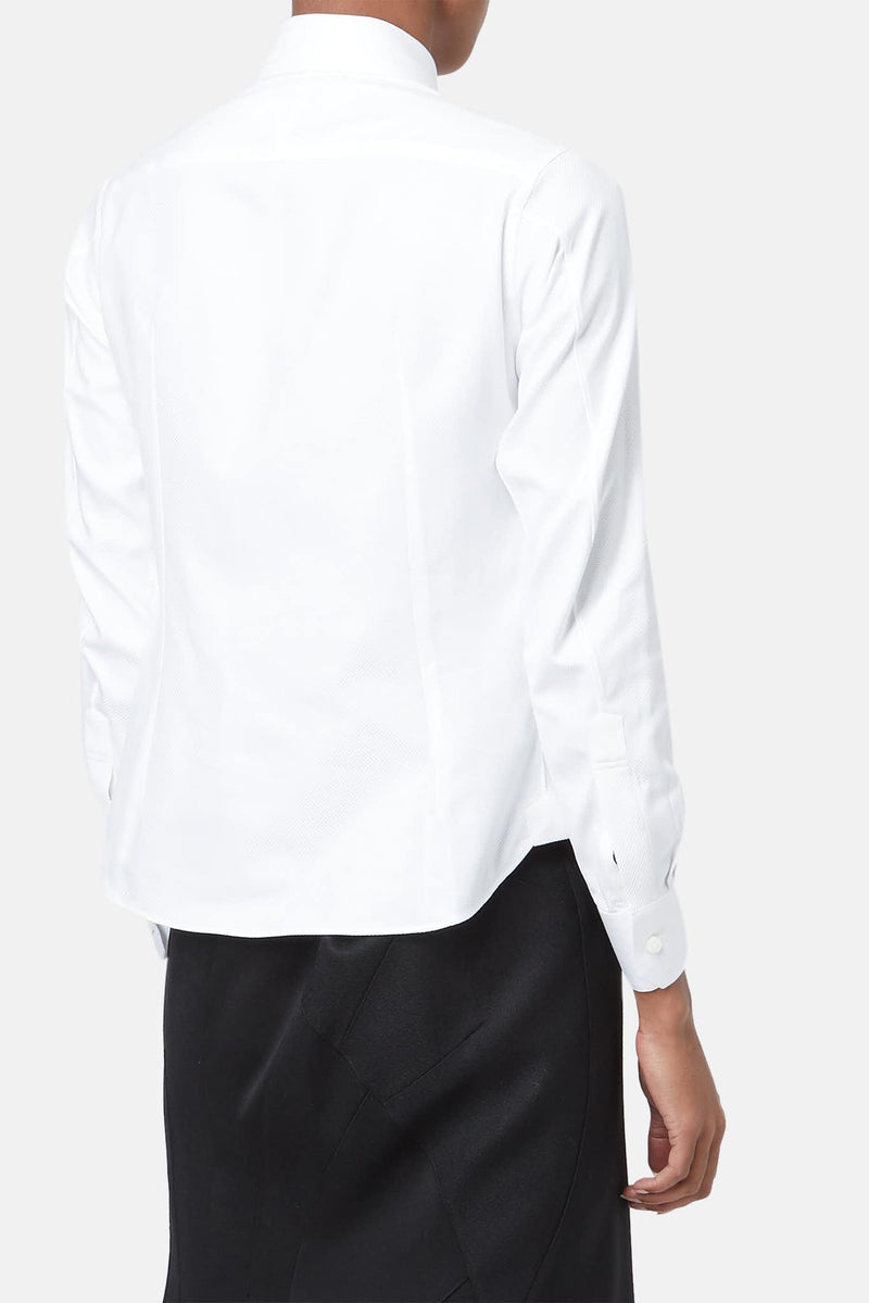 Chemise oxford en coton blanche Shiro Sakai