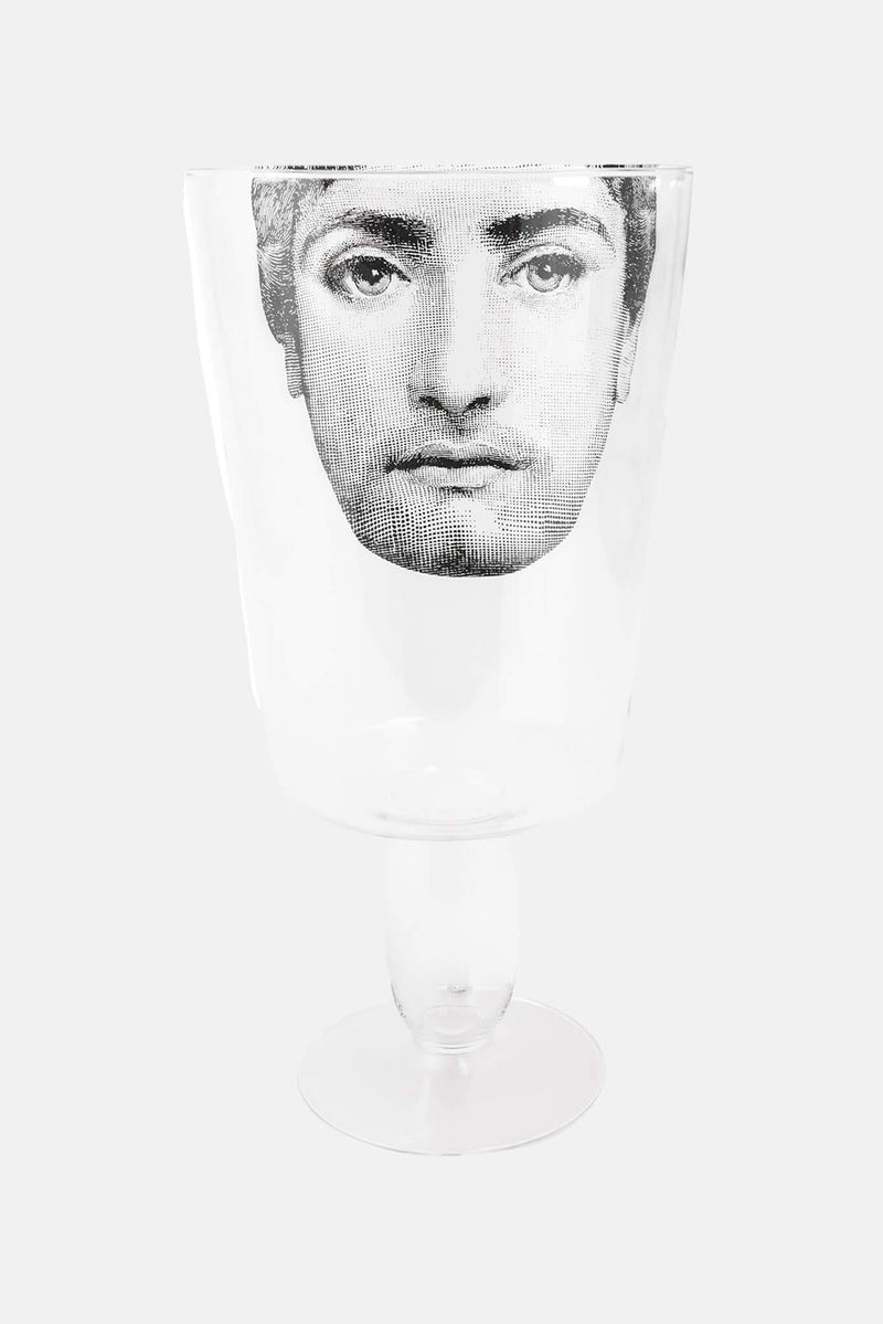 Vase en verre Tête à Tête Lui Fornasetti