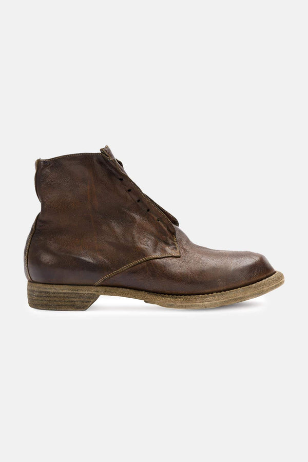 Bottines en cuir marron Guidi