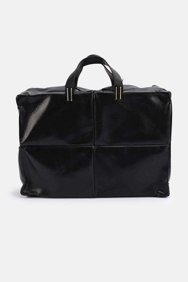 Sac de voyage en cuir noir M.A+