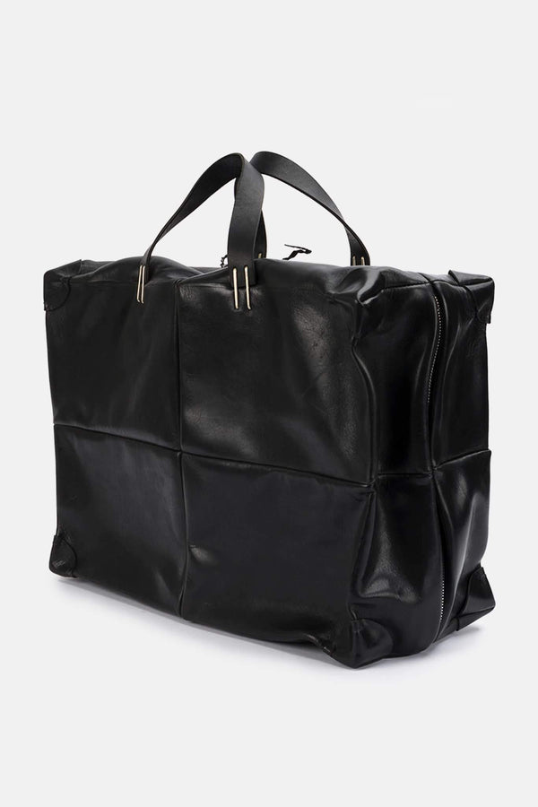 Sac de voyage en cuir noir M.A+