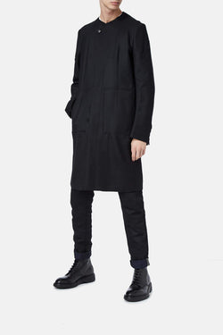 Manteau en laine noir TAKAHIROMIYASHITA TheSoloist.