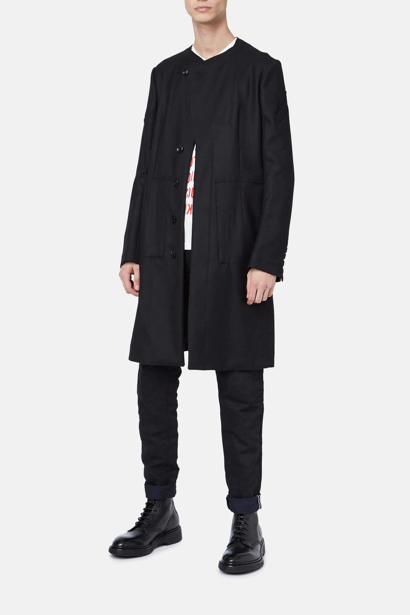 Manteau en laine noir TAKAHIROMIYASHITA TheSoloist.