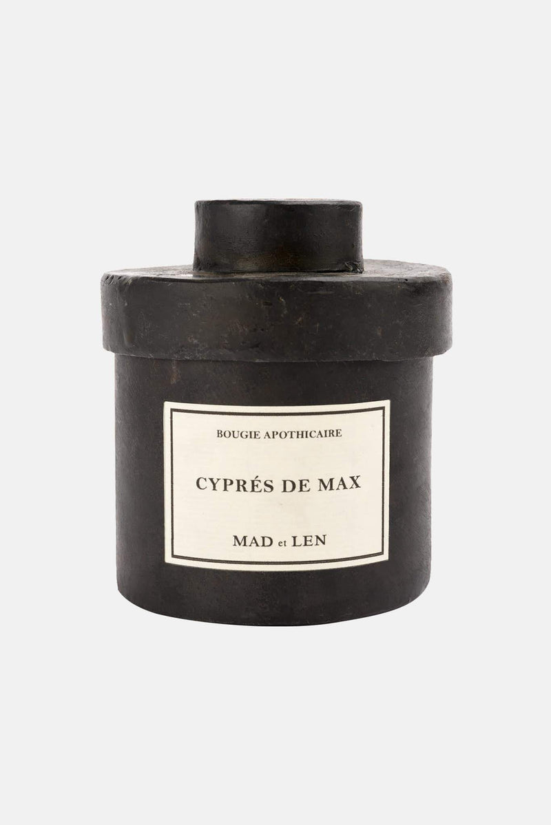 Bougie Cyprès de Max Mad et Len