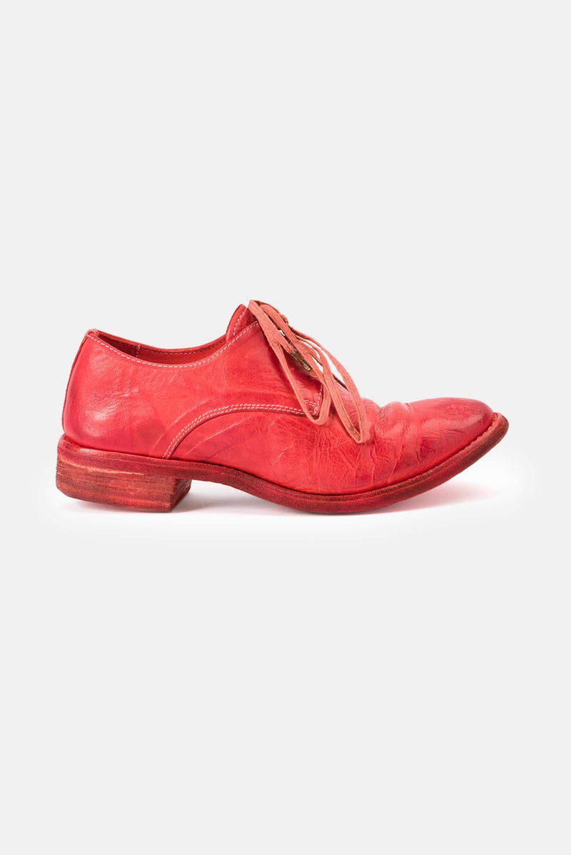 Derbies en cuir rouges Carol Christian Poell